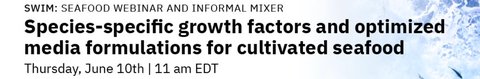 Species-specific growth factors and optimized media formulations for cultivated seafood