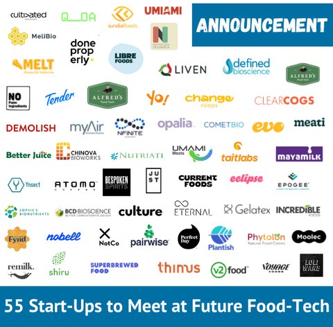 55 Start-Ups You Will Want to Meet at Future Food-Tech