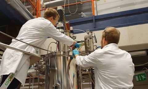 eniferBio team members preparing pekilo fermentation