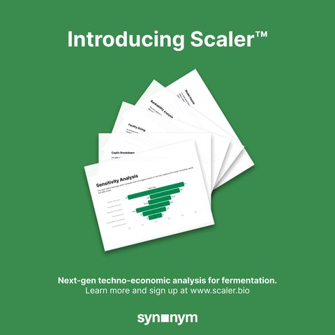 Introducing Scaler: techno-economic analysis for fermentation